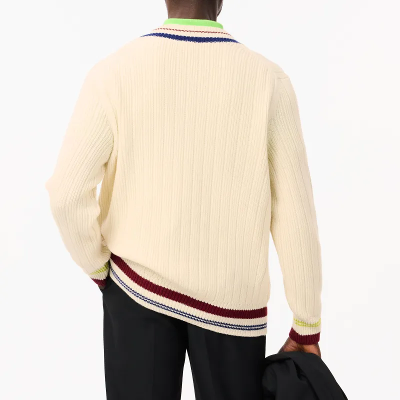 LACOSTE Classic V Neck Knitwear-2
