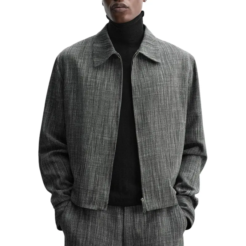 ZARA Jackets Coats Men's Black/White-2