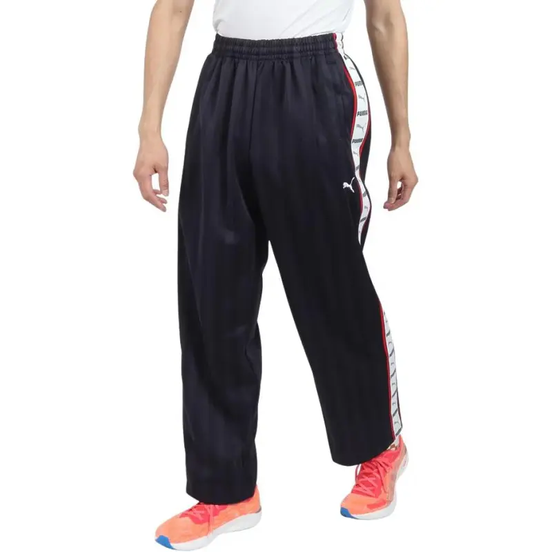 PUMA Knit SHADOW STRIPE Knitted Sweatpants Men's Marine Blue-3