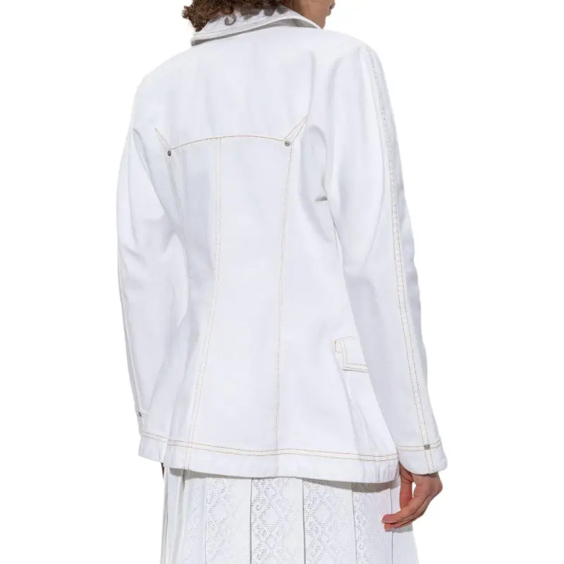 Givenchy Collared Button Up Denim Jacket-3