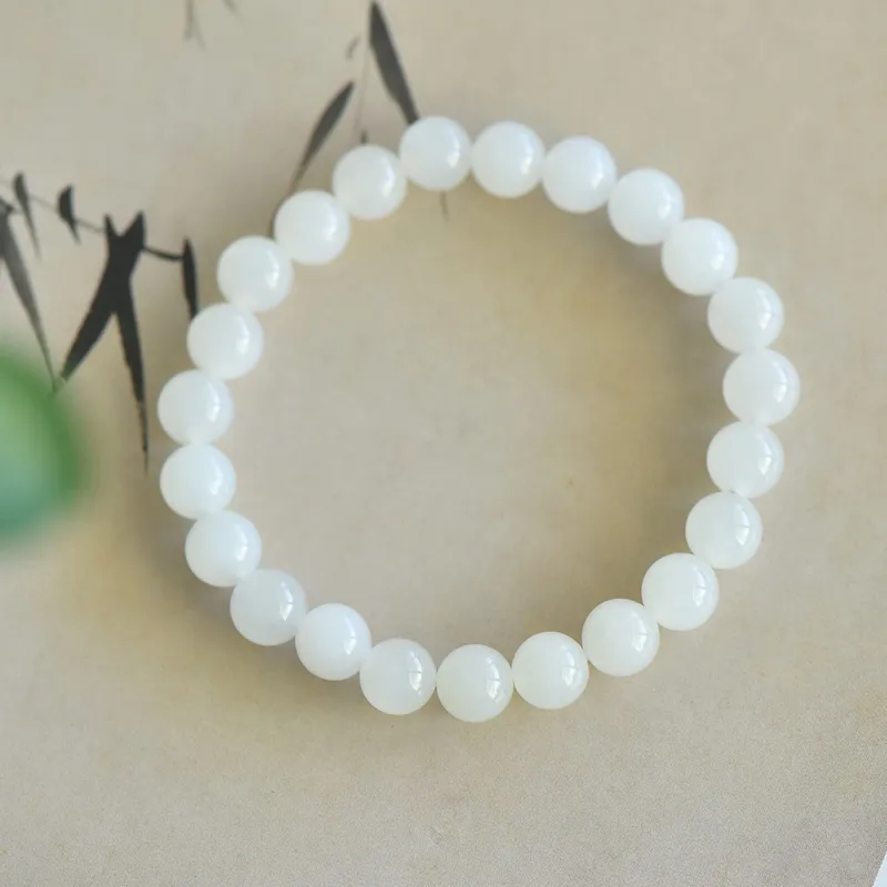 TAMINA Bracelets White Jade Unisex-2