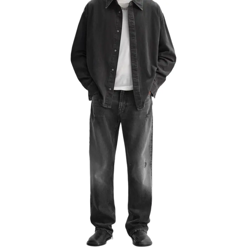 ZARA Jeans Men Black-2
