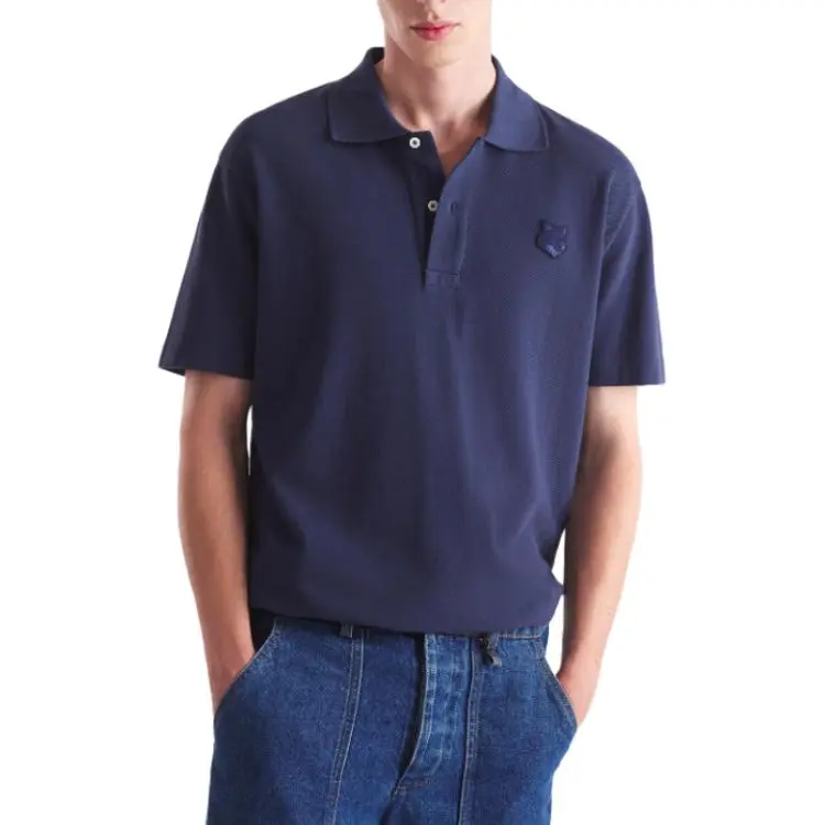 Maison Kitsuné Bold Fox Head Patch Polo Shirt-3