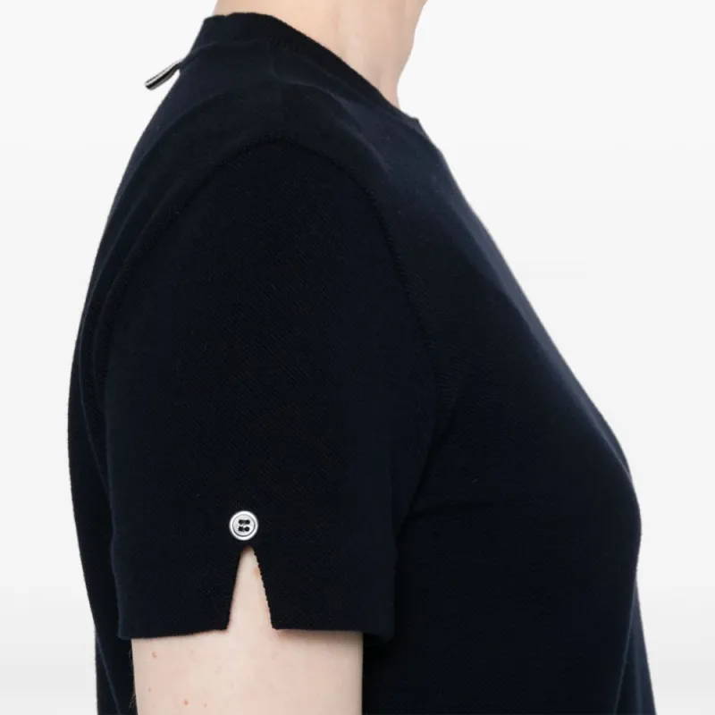 THOM BROWNE Stripe Detailed Knitted Top-4