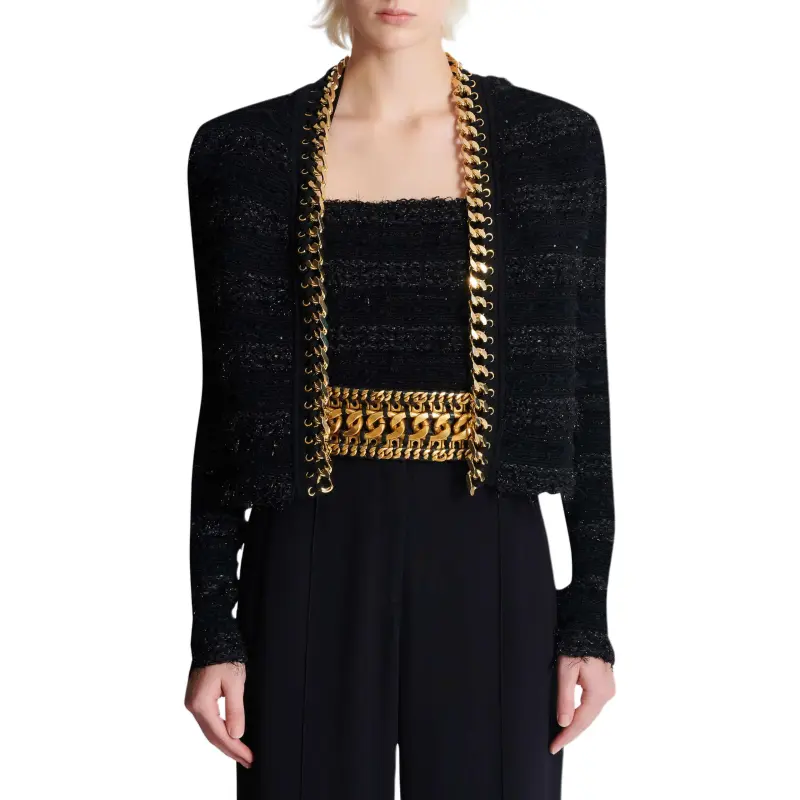BALMAIN Chain detailing Jacket-2