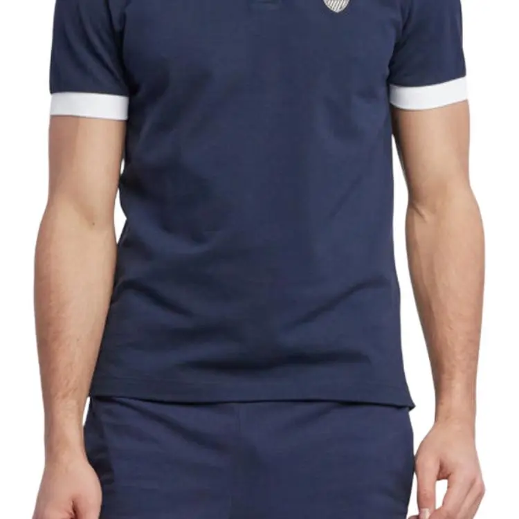 EMPORIO ARMANI Polo Shirts Men Navy Blue-4