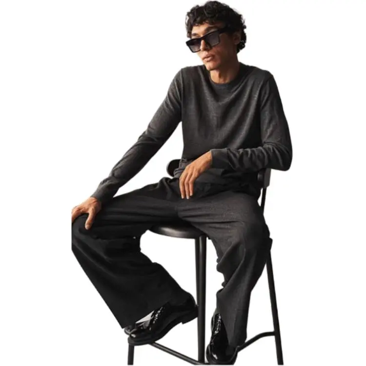 H&M Sweaters Men Dark Gray-2