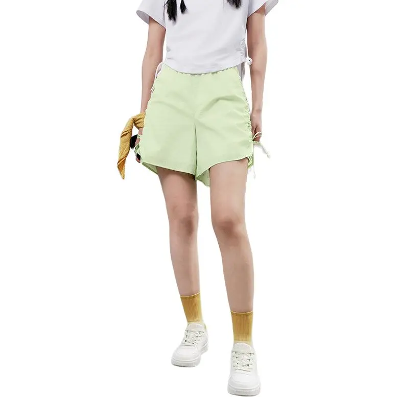 QIAODAN Casual Shorts Women's Nouveau Leaf Green-5