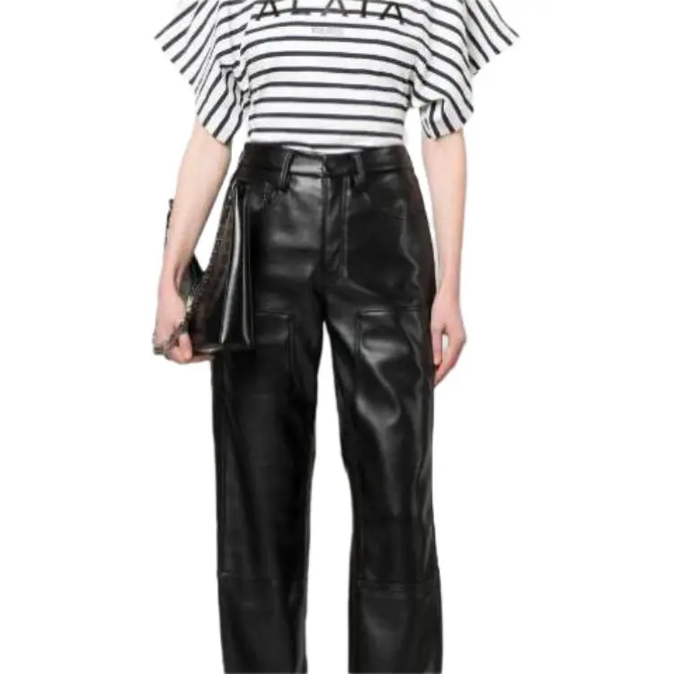 Alaia T Shirts Women's Black/White-5