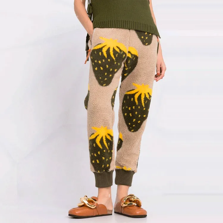 JW Anderson Sports Pants Women's Brown-4