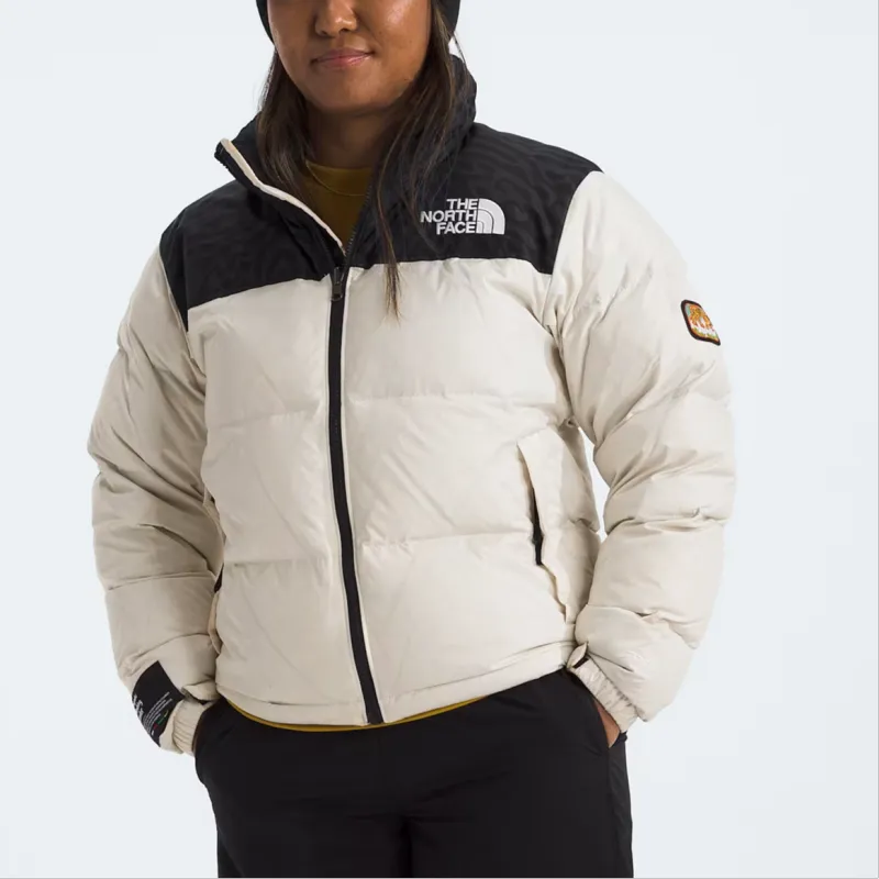 THE NORTH FACE 1996 Retro Nuptse Jacket 'White Dune/TNF Black/TNF Tiger Stripe Print'-1