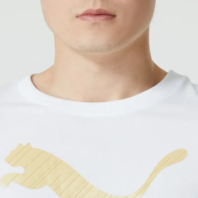 PUMA T Shirts Unisex White-5