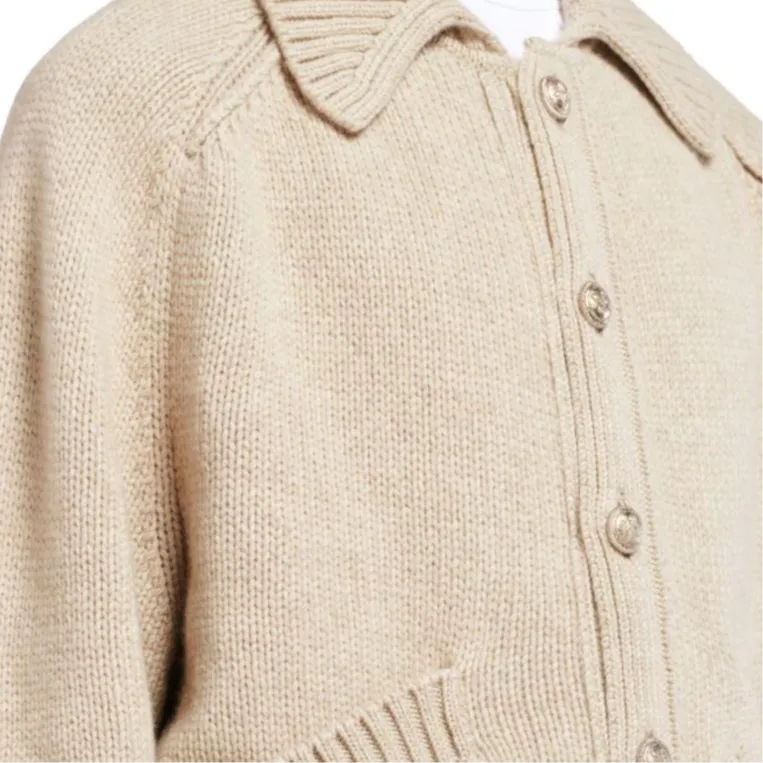 Barrie Chunky knit Cashmere Cardigan-3