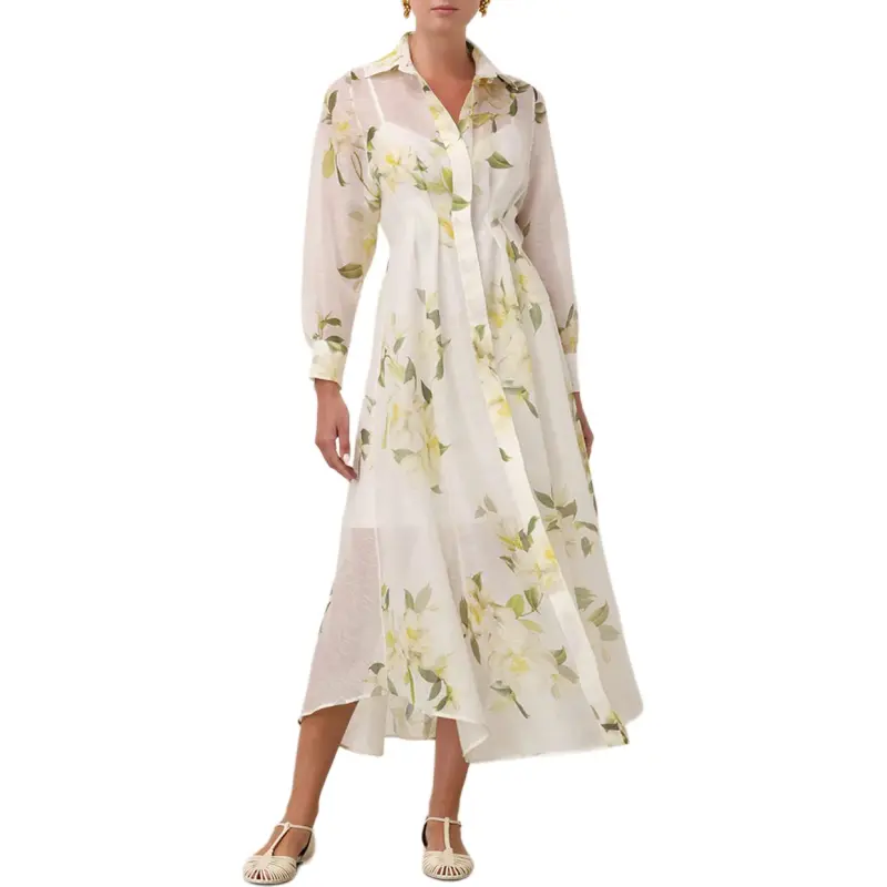 Zimmermann Harmony Floral-Printed Draped Midi Dress-2