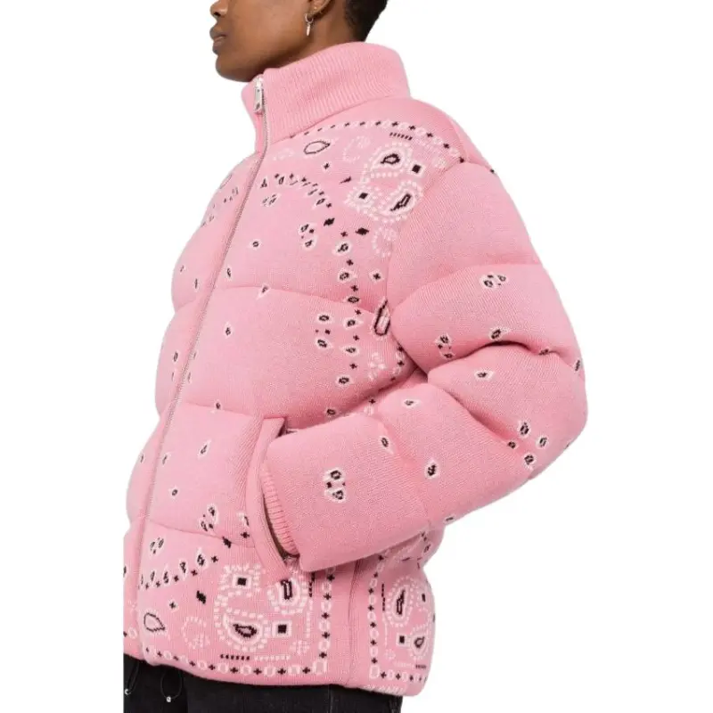 Alanui Bandana Jacquard Puffer Jacket-3
