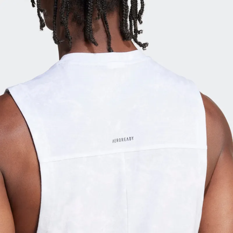 Adidas SS24 Tank Tops Men's White-3