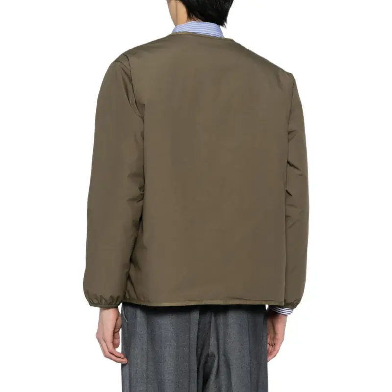 Nanamica Reversible Down Cardigan 'Khaki Beige'-3