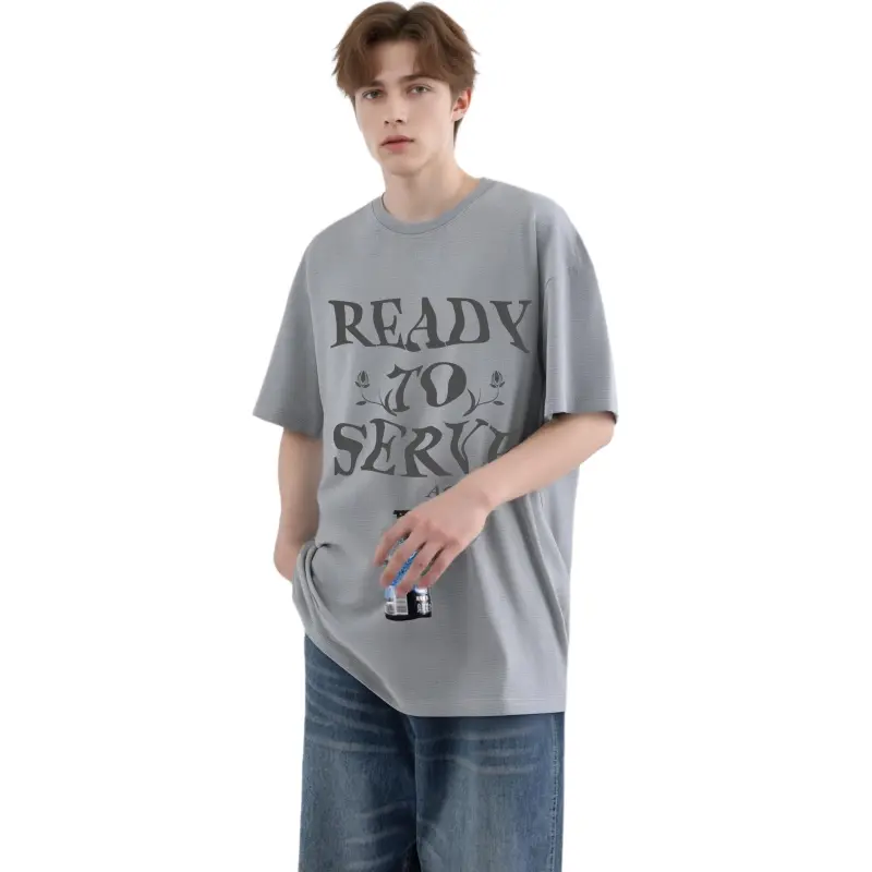 YK&YB T Shirts Unisex Gray-3