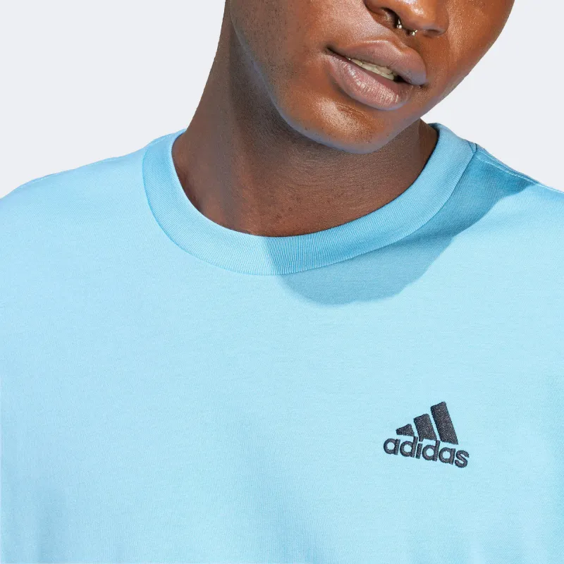 Adidas T Shirts Men Blue-4