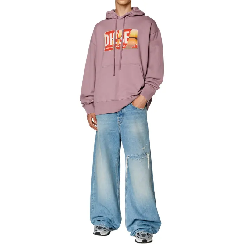 DIESEL Sweatshirts Men Pink-1