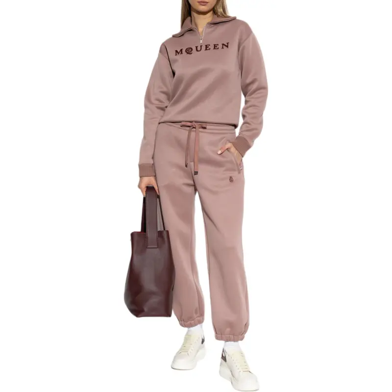 Alexander McQueen Skull Embroidered Drawstring Sweatpants-2