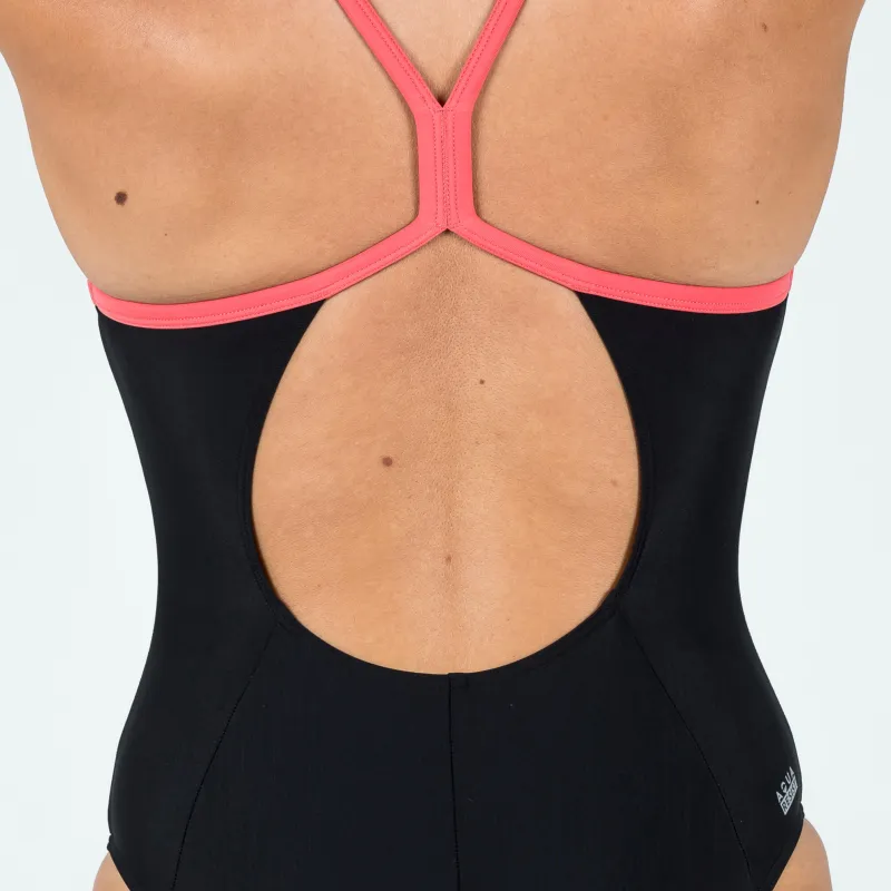 DECATHLON One piece Swimsuit Women's Black-3