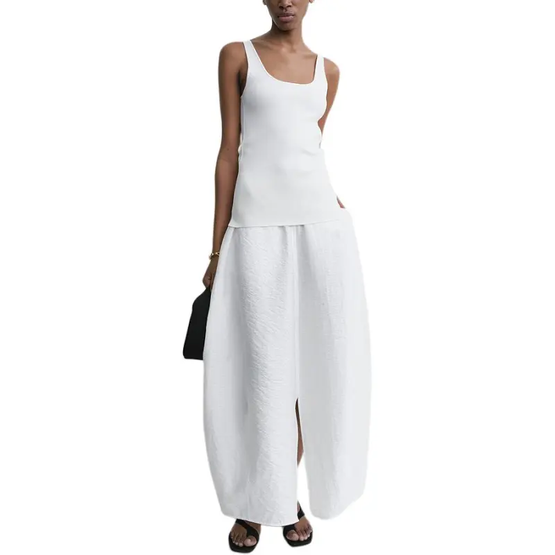 TOTEME SS25 Casual Long Skirts Women's White-1