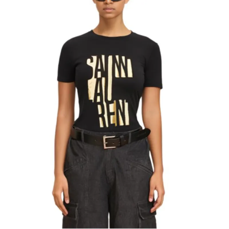 SAINT LAURENT T Shirt Men's Black-2