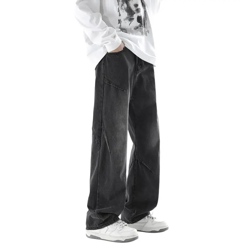 IJRJ Jeans Unisex Black Gray Color-5