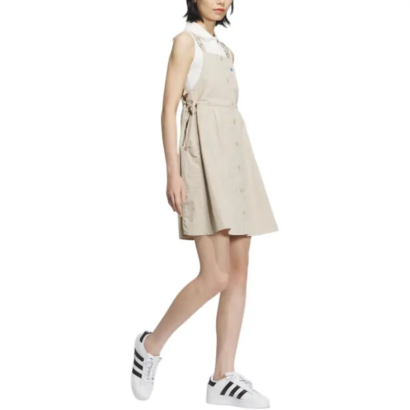 Adidas Originals Slip Dresses Women's Beige-2