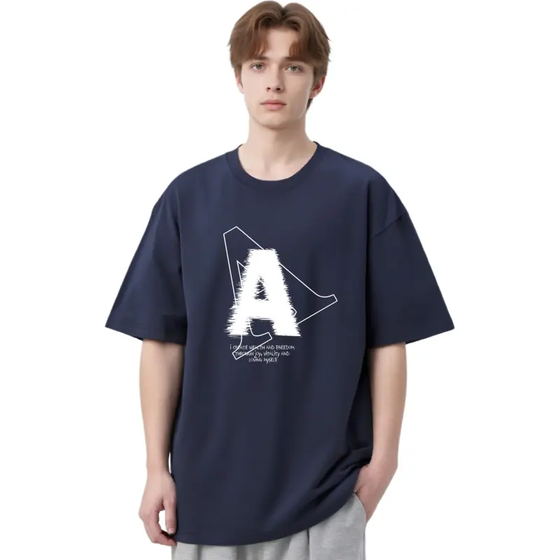 YK&YB T Shirts Unisex Navy Blue-5