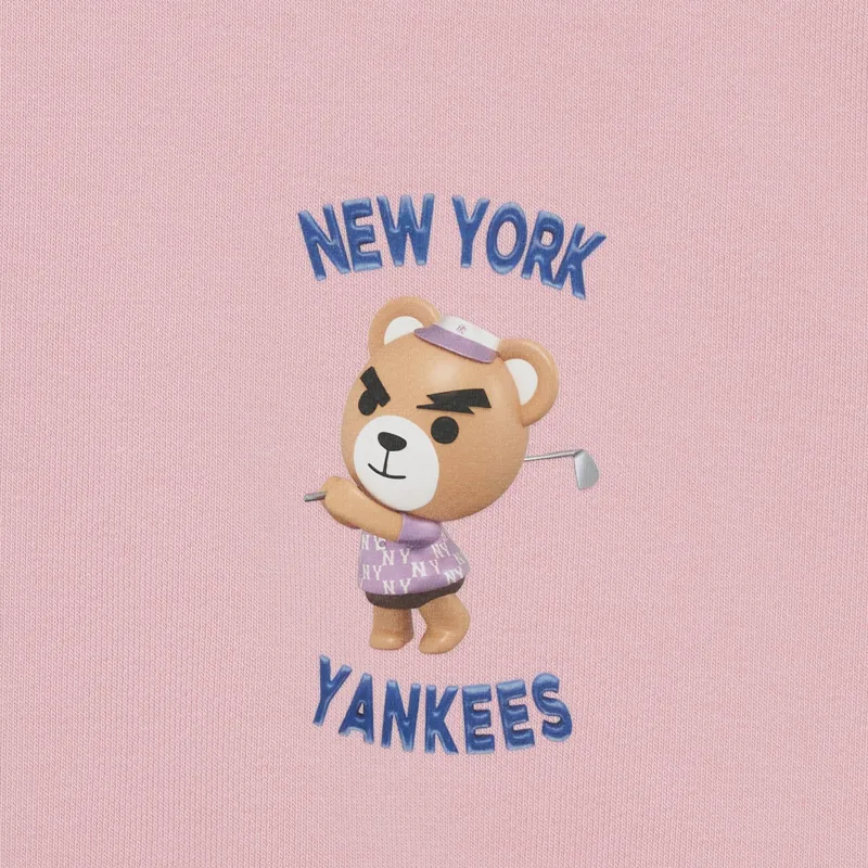 MLB New York Yankees Sweatshirts Unisex Pink-2