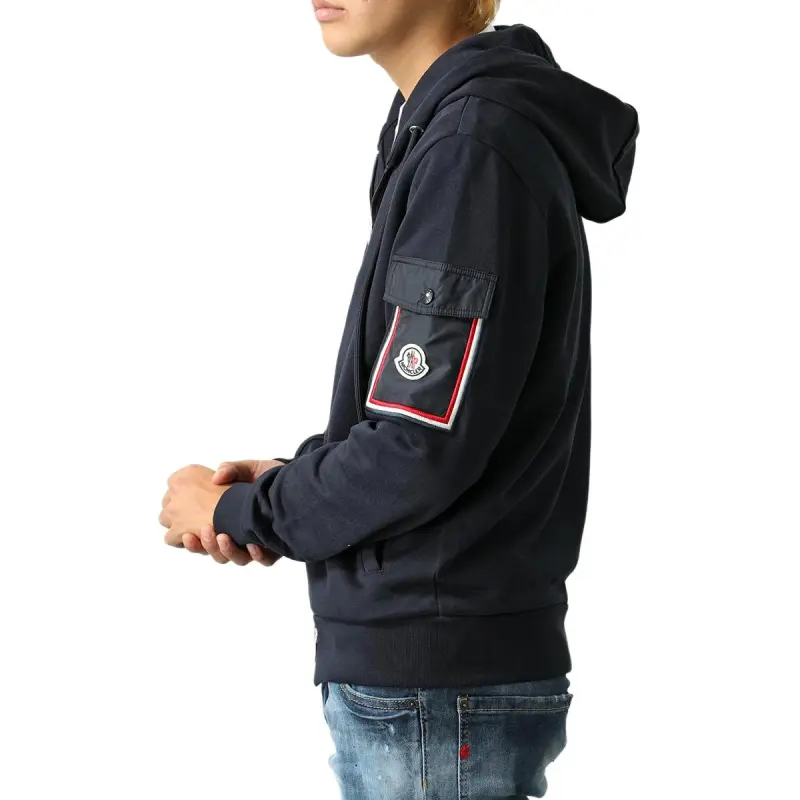 Moncler Sweatshirts Men Black-3