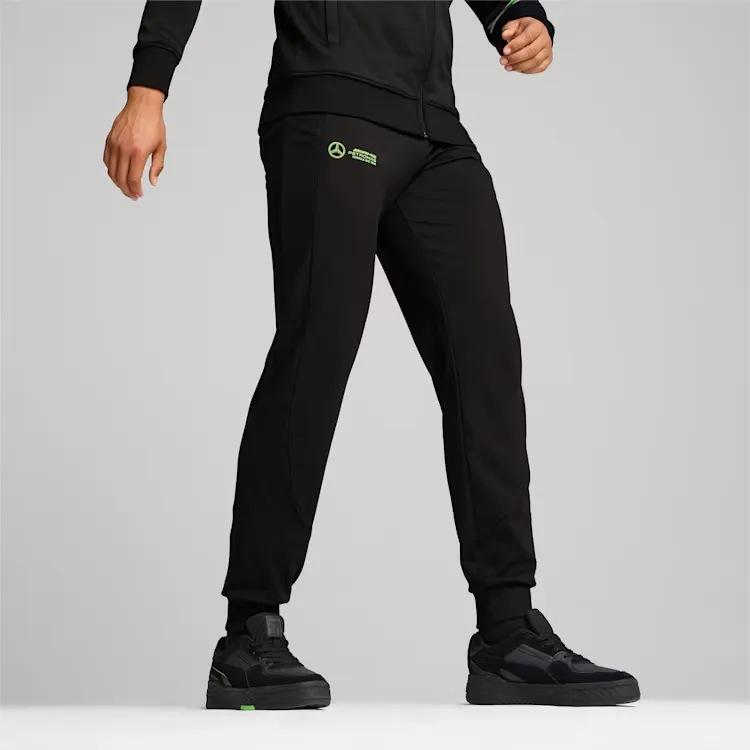 PUMA Mercedes AMG-Petronas F1 Casual Pants Men's Black-2