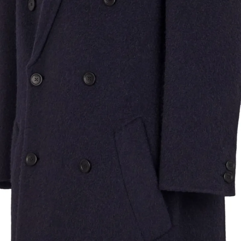 FENDI Coats Men Navy Blue-3