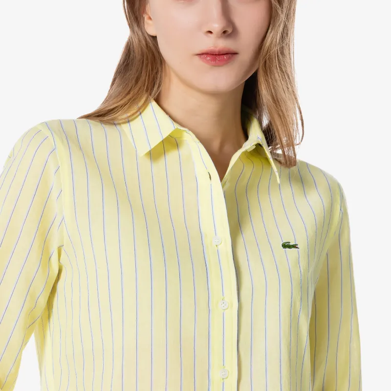LACOSTE Shirts Women's Yellow-4