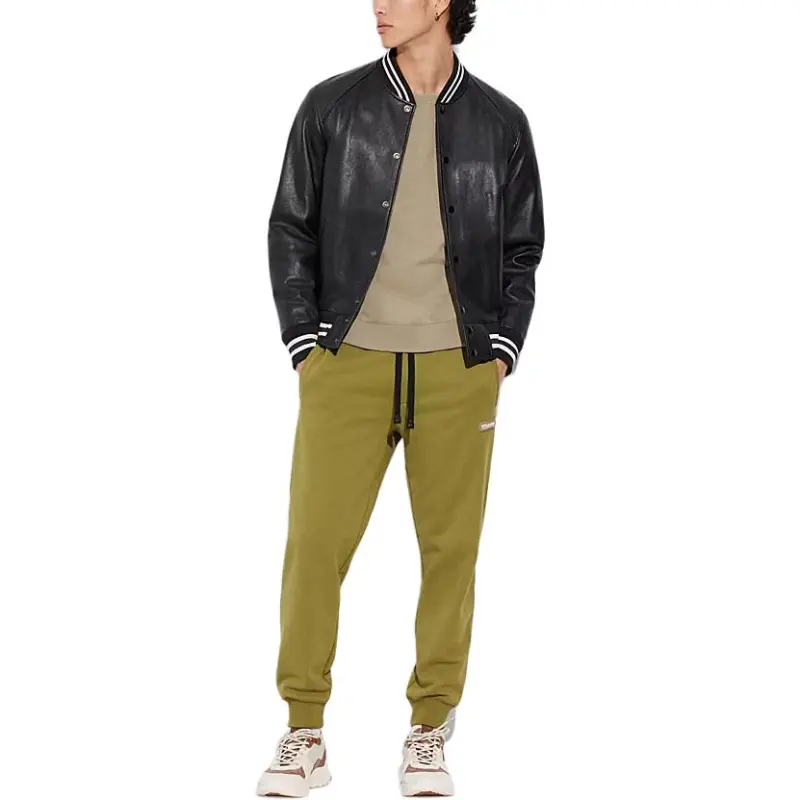 COACH SS23 Knitted Sweatpants Men's Green-1