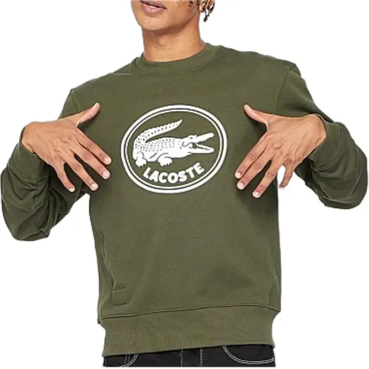 LACOSTE Sweatshirt Unisex Green-4