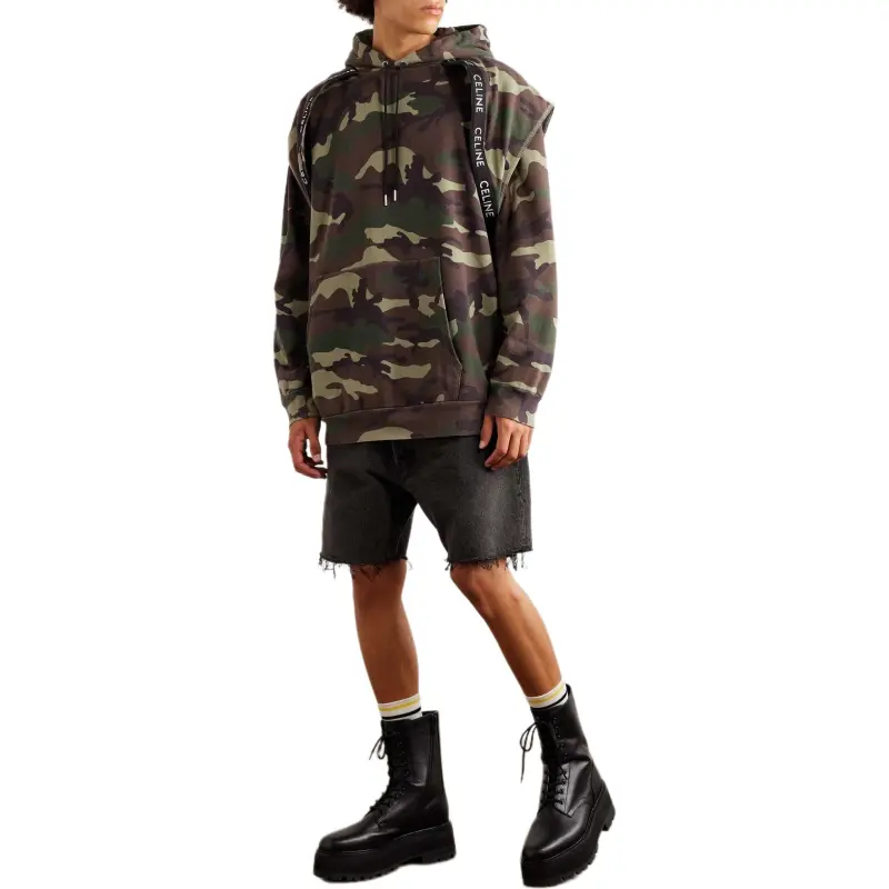 CELINE SS23 Sweatshirt Men's Army Green-2