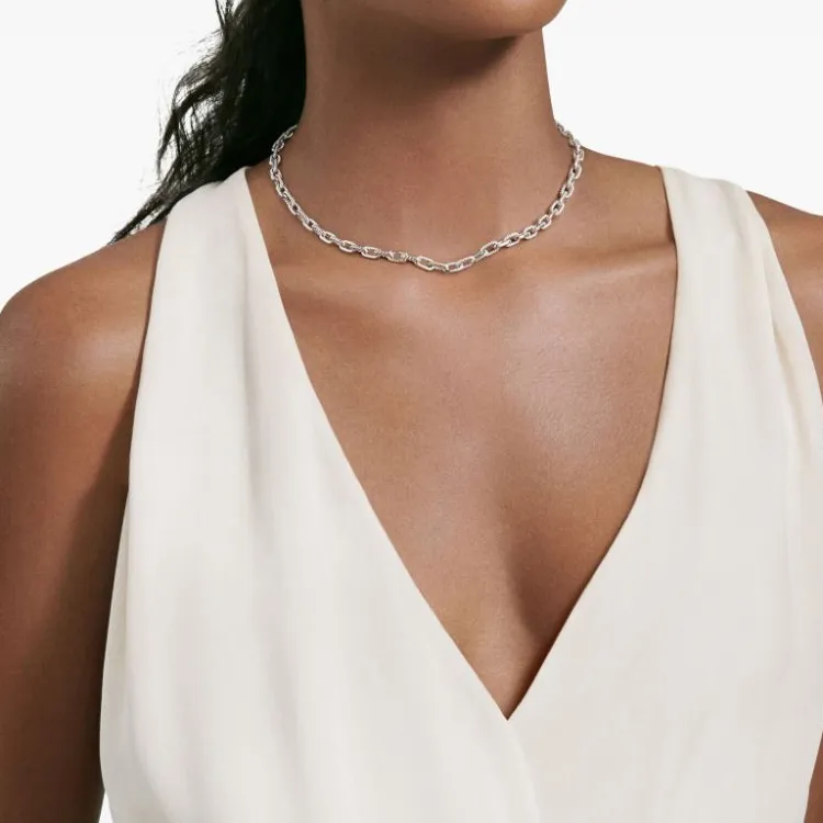 David Yurman Sterling Silver Dy Madison Chain Necklace 5.5mm-2