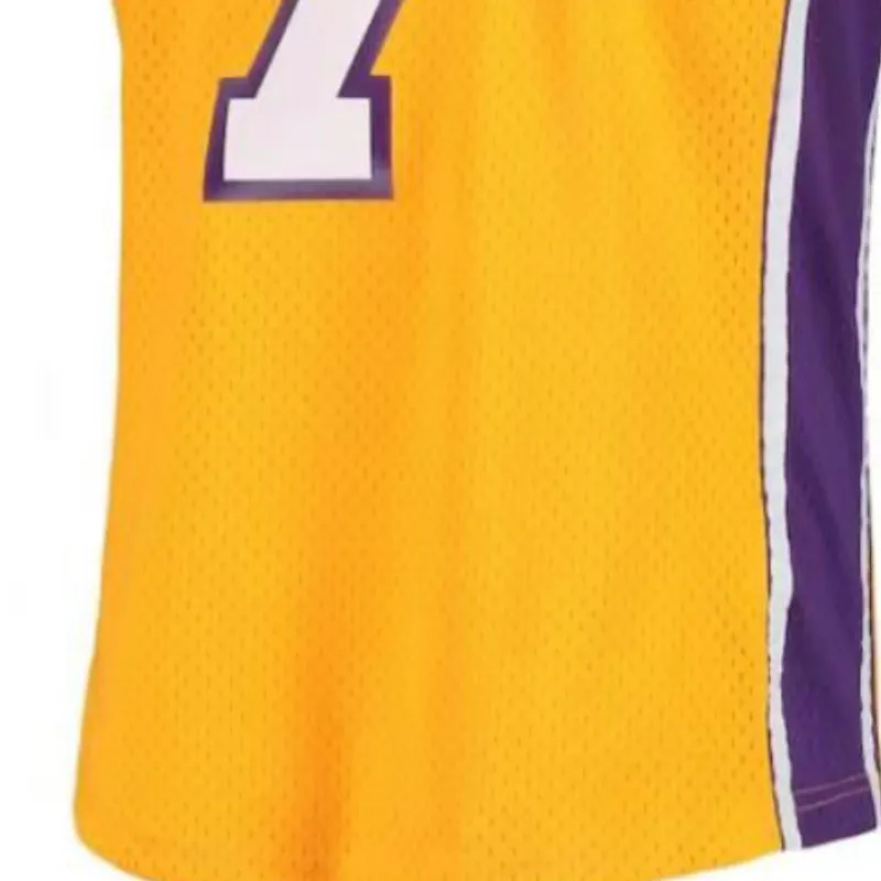 Mitchell Ness Basketball Jerseys Men Yellow-3