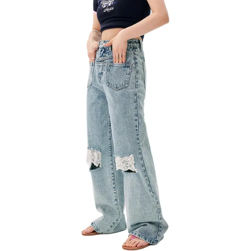 CHUU Jeans Women's Light Denim Blue-2