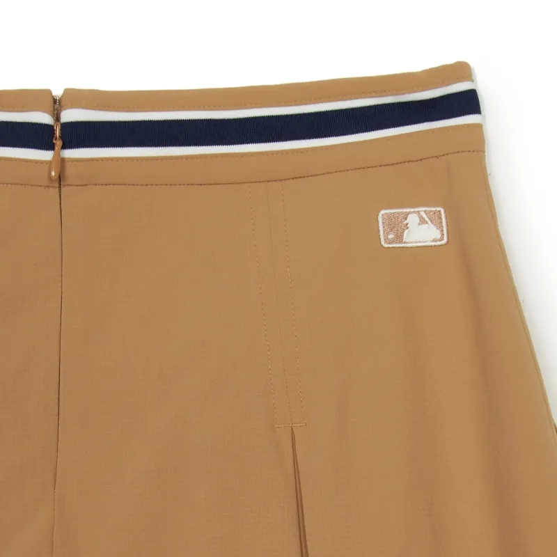 MLB Varsity Boston Red Sox Casual Short Skirts Women's Beige-2