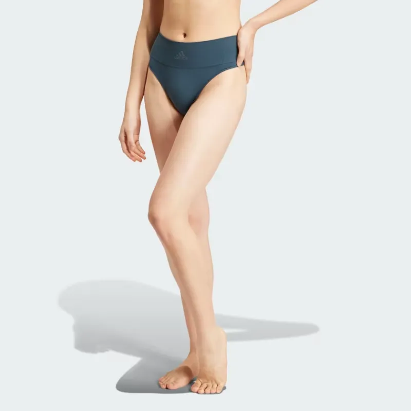 Adidas ACTIVE SEAMLESS MICRO STRETCH THONG UNDERWEAR Underpants Women's Arctic Blue-1