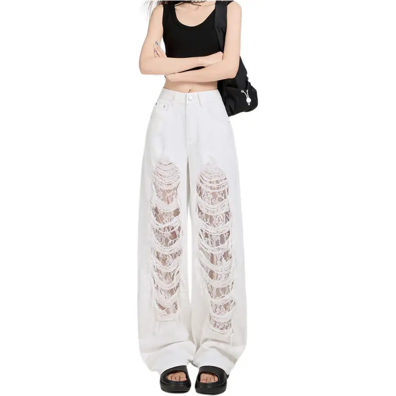 Concubine Zhu Jeans Women's Ecru-2