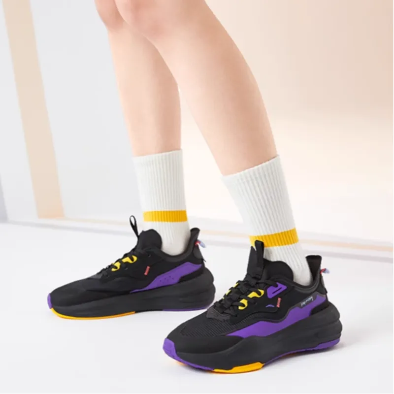 ANTA C37 Series Skateboard Shoes Women's Low-Top Black