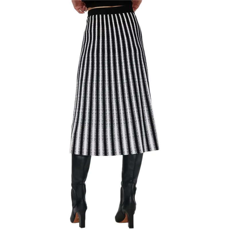 DVF Diane Von Furstenberg Vertical Striped Midi Skirt-3