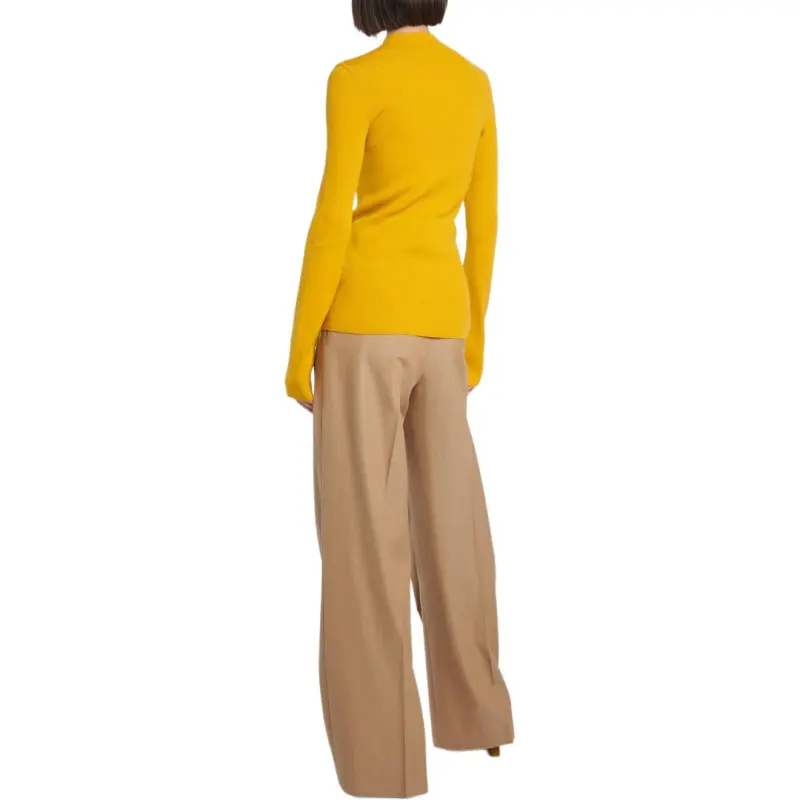 Burberry Logo Intarsia-Knit Long Sleeevd Top-4