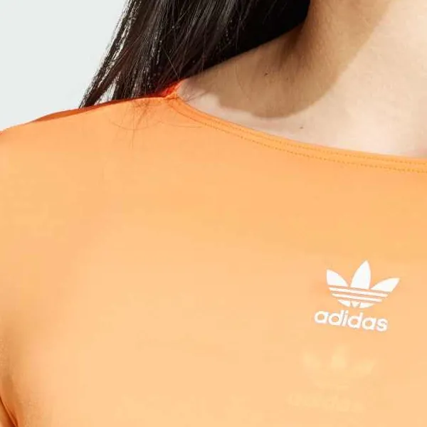 Adidas Originals Long Sleeved Dresses Women's Orange-2
