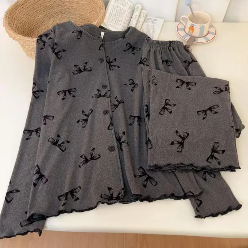 WANANNI Pajama Set Women's Dark Gray-6